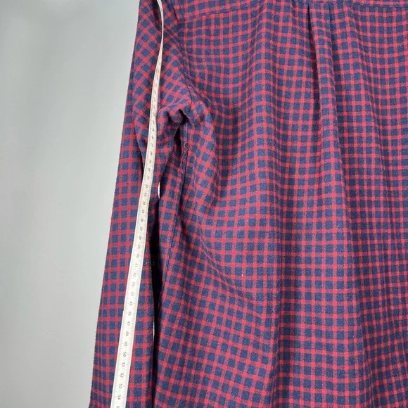 Casual Red and Blue Checkered Men's Shirt - Picture 9 of 10